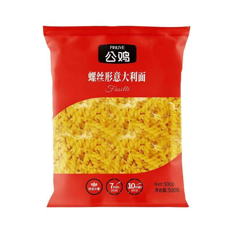 公鸡螺丝形意大利面条500g 方便速食面土耳其进口,粮油调味/速食/干货/烘焙,意大利面,淘宝优惠券,粉丝福利购,淘宝优惠卷