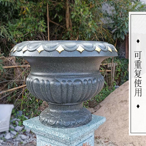 Beton sement güldan qəlibi, dəyirmi formalı, DIY ev üçün