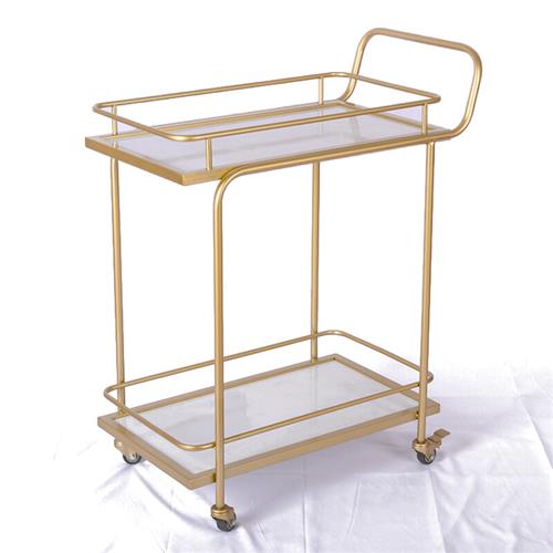 佳倩欧式酒动车金色手店车酒推送餐车酒水小推车餐车家用移水推车