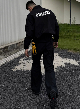 DSRG秋冬三防立领廓形棉服短宽拼接加厚飞行外套宽松高级感棉衣男