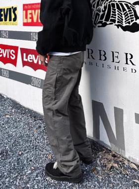 DSRG美式立体裁剪军鸟工装裤cleanfit直筒微喇高级感长裤百搭潮男