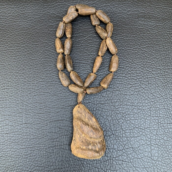 清代沉香挂件 69g原木古玩沉香收藏珍品古董古玩收藏项链老物件