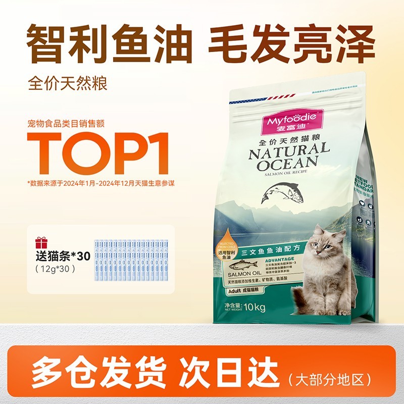 【猫粮囤货装】三文鱼猫粮40斤