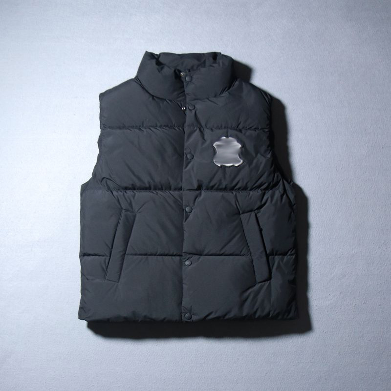 男士加厚蓬松立领羽绒马甲