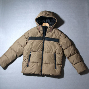 纯元 加厚连帽棉衣外套蓬松保暖防风 男士