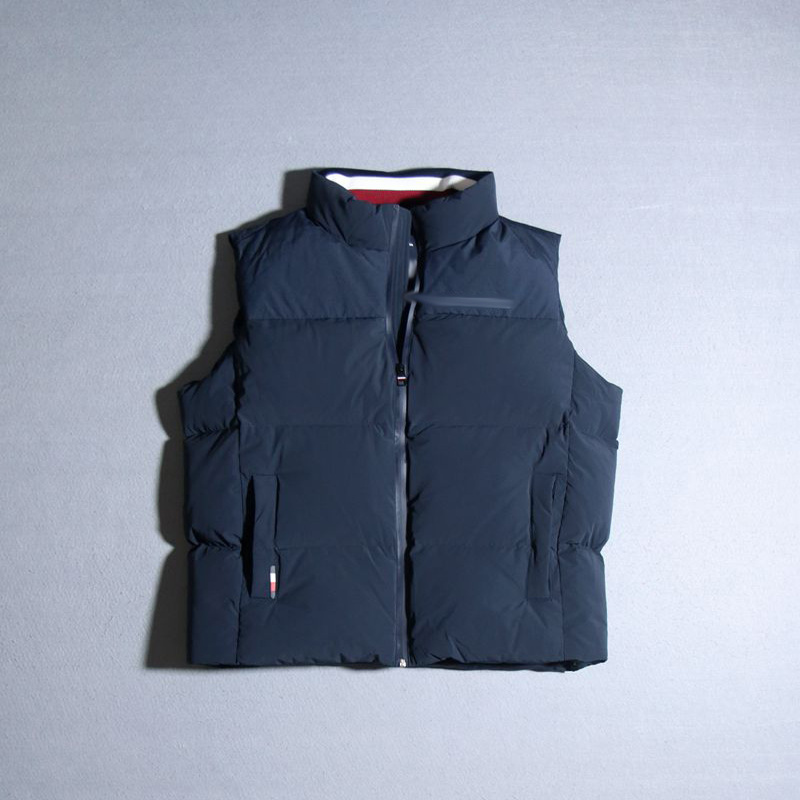 男立领羽绒马甲加厚蓬松防污