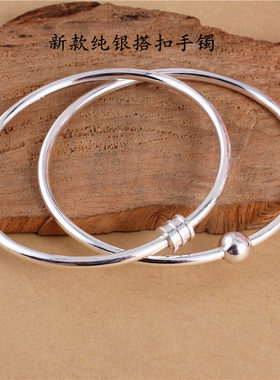 可以穿小众设计风网红纯银手镯