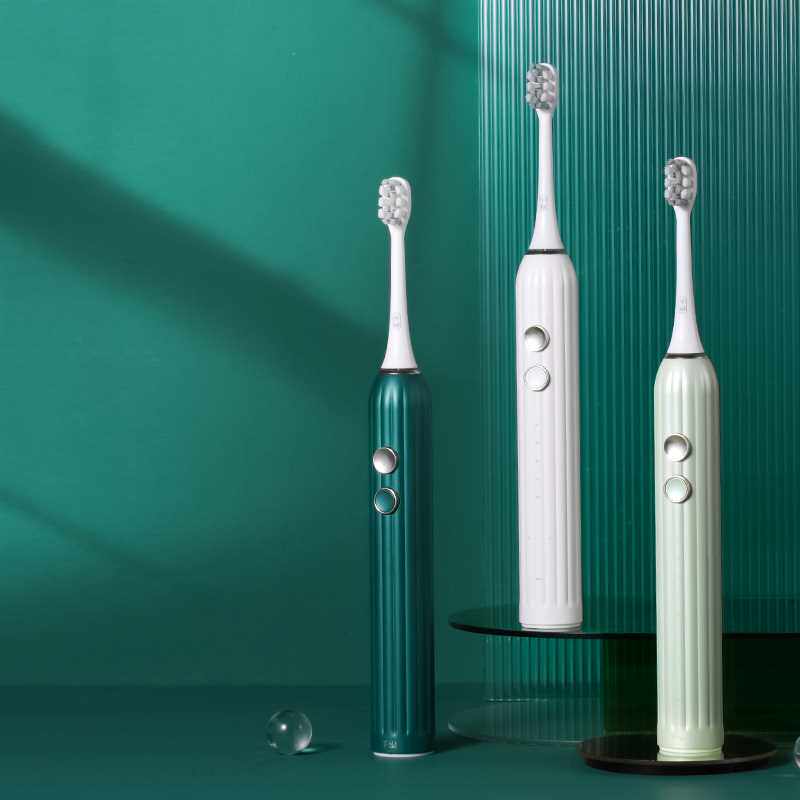 千山杀菌电动牙刷女男成人情侣智能替换头软毛声波全自动消毒小竹