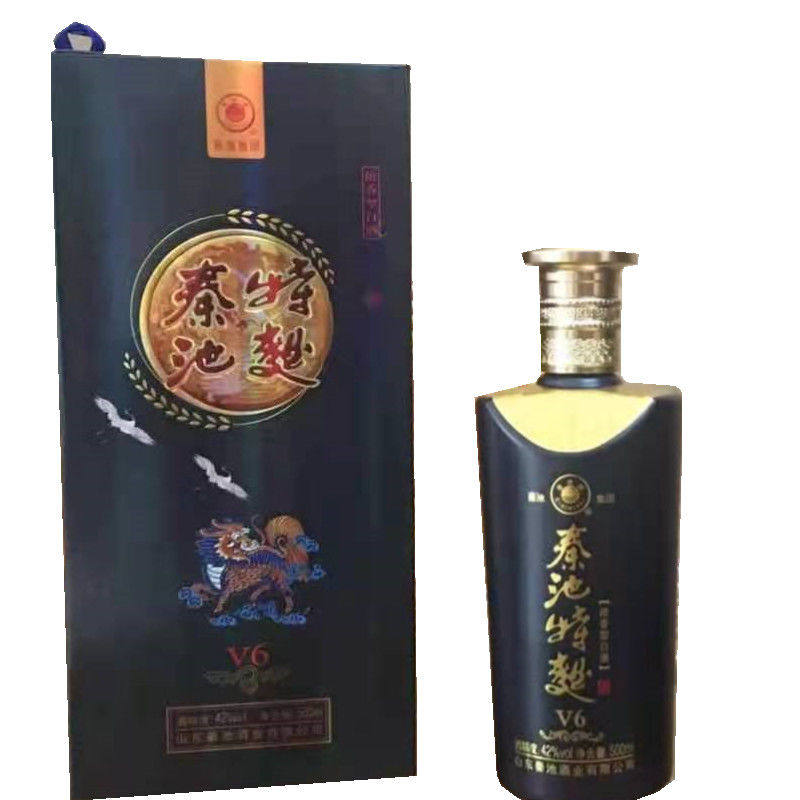 山东秦池42度500ml特曲v6 绵柔浓香型固态纯粮白酒口粮酒高端礼盒