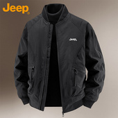 显瘦V领休闲百搭纯色工装 Jeep吉普 鸭绒美式 户外防风抗寒短羽绒服