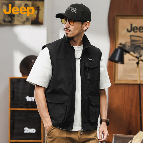 Jeep吉普复古机能透气工装马甲