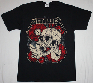 METALLICA SKULL NEW BLACK T-SHIRT骷髅头新款黑色短袖T恤