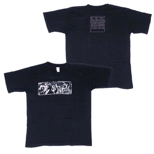 R.E.M.快转眼球乐队潮牌摇滚Rock美式小众高街短袖男纯棉直喷T恤