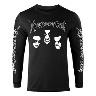 Immortal不朽的乐队挪威黑金属摇滚美式复古个性朋克男女长袖T恤