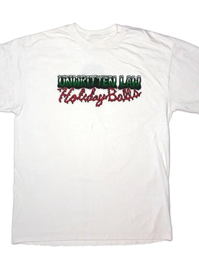 Unwritten Law不成文法则乐队朋克摇滚风简约英文字母图短袖男T恤