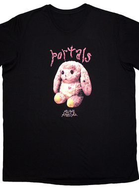 梅兰妮·马丁内兹,Melanie Martinez美国之声摇滚休闲兔子短袖T恤