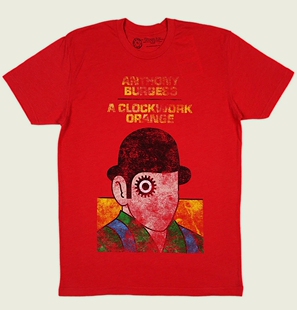 A CLOCKWORK ORANGE 发条橙电影联名红色美式复古圆领短袖T恤