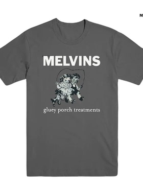 Melvins西雅图传奇乐队gluey porch treatments金属乐直喷短袖T恤