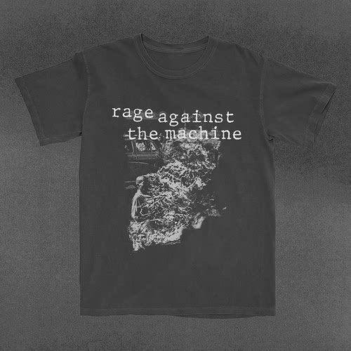 Rage Against The Machine愤怒机器乐队摇滚美式复古男女短袖T恤