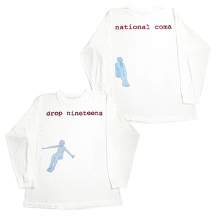T恤秋 复古潮牌摇滚朋克纯棉长袖 Drop Nineteens国家昏迷乐队美式