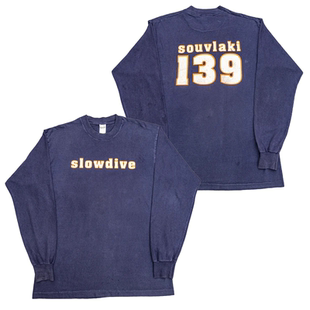 Slowdive慢潜乐队美式潮牌小众炸街复古感摇滚朋克纯棉长袖T恤秋