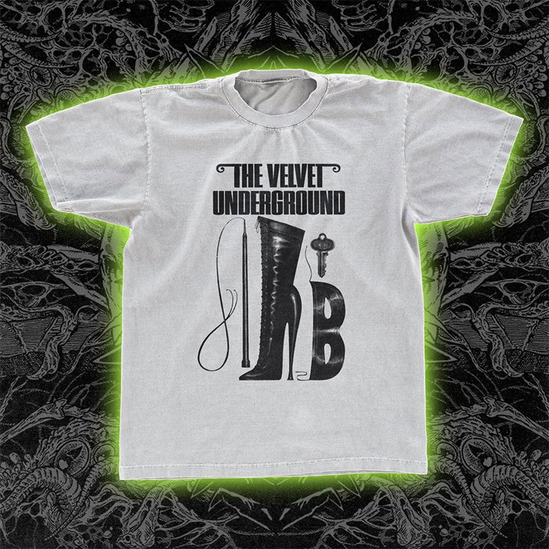 地下丝绒乐队摇滚朋克高街短袖男