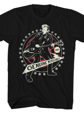 1979年至今Brian Setzer吉它手Live Nude Guitars美式复古高街T恤