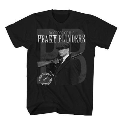 浴血黑帮男士美式复古短袖T恤