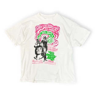 The Trip旅行乐队前卫摇滚欧美高街朋克风复古人物图宽松短袖T恤