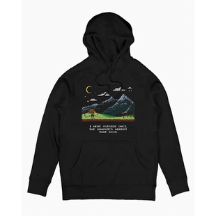 ONCE我出去过一次 WENT OUTSIDE 古着高街vintage连帽卫衣 美式