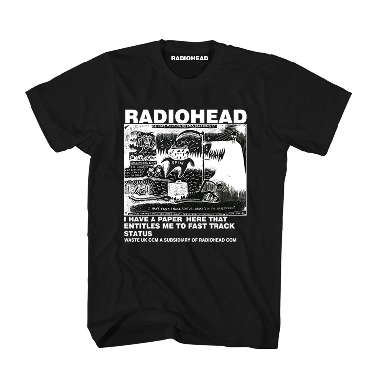 新款radiohead电台摇滚乐队短袖图片