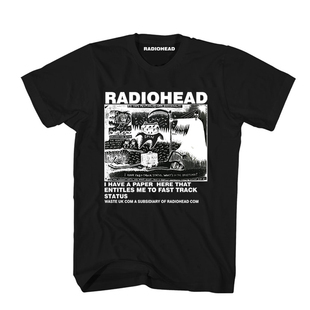 新款Radiohead电台司令摇滚乐队短袖重磅纯棉T恤