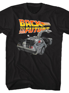 回到未来 Back to The Future复古跑车赛车汽车电影联名男士T恤