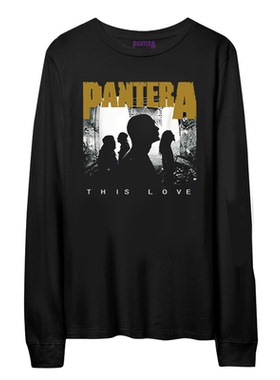 Pantera潘多拉乐队摇滚暗黑复古经典专辑周边男士纯棉宽松长袖T恤