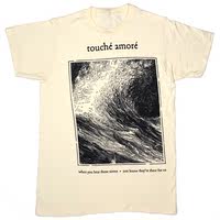 Touche Amore, a post-hardcore band post-hardcore five-pointed star pattern American loose short-sleeved T-shirt thumbnail 5