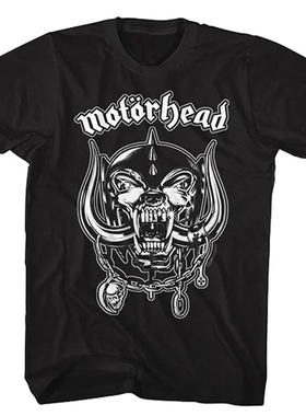 Motorhead英国男子乐队 Heavy Metal重金属新浪潮街头摇滚宽松t恤