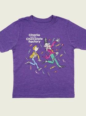 CHARLIE AND THE CHOCOLATE FACTORY查理和巧克力工厂美式短袖T恤