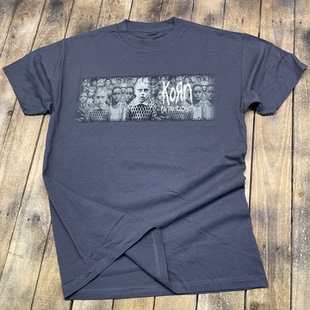 KORN科恩乐队新金属摇滚美式 T恤 复古休闲男朋克纯棉宽松直喷短袖