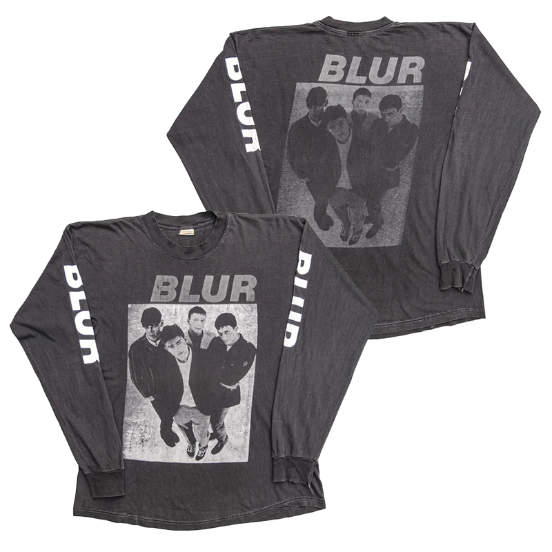 blur乐队巡演美式朋克长袖T恤