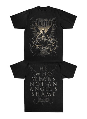 BEHEMOTH巨兽黑暗金属乐队摇滚朋克美式vintage男直喷纯棉T恤短袖