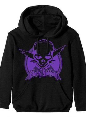 黑色安息日 Black Sabbath重金属摇滚乐队暗黑男纯棉连帽套头卫衣