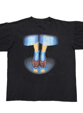 The WIZARD of OZ绿野仙踪电影音乐CD专辑欧美宽松纯棉短袖男T恤