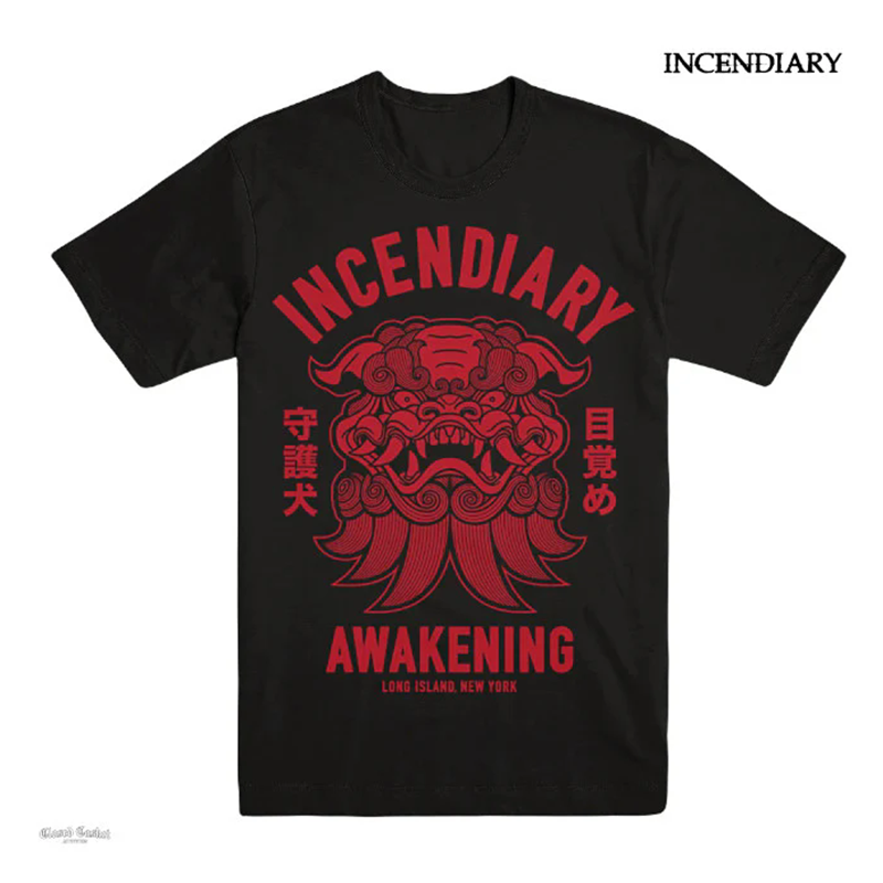 燃烧弹Incendiary乐队歌曲awakening觉醒朋克乐队摇滚直喷短袖T恤