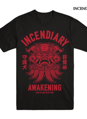 燃烧弹Incendiary乐队歌曲awakening觉醒朋克乐队摇滚直喷短袖T恤