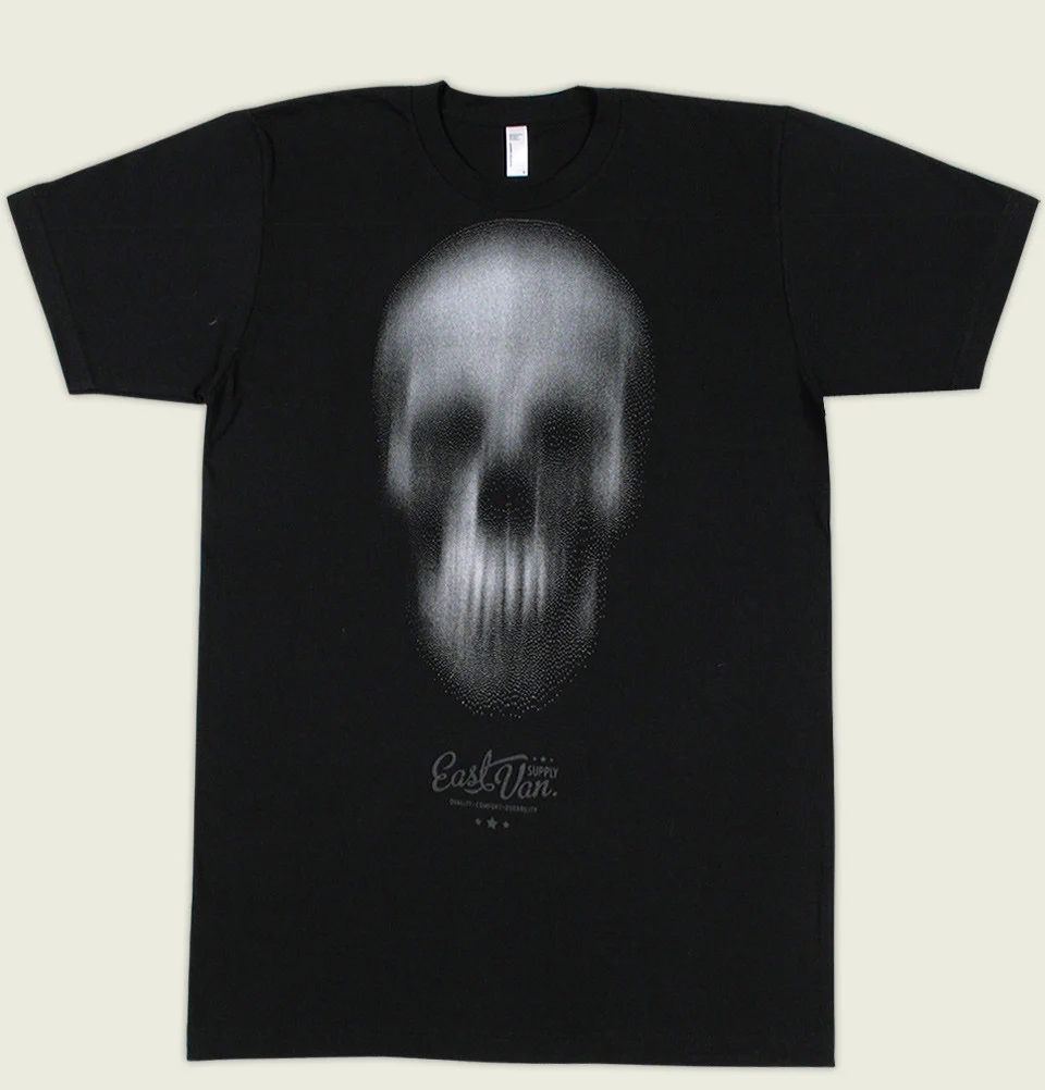 EASTVANSKULL短袖美式复古T恤