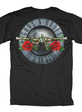 Guns N Roses枪花乐队摇滚重磅纯棉T恤