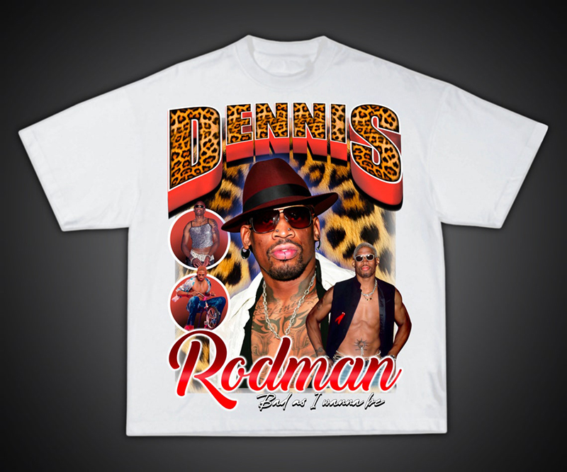 DennisRodman短袖美式复古T恤