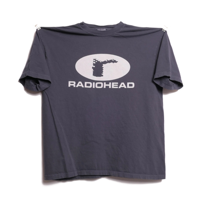 RadioheadLogo轻水洗短袖T恤男