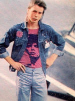 1973David Bowie Rock red Sid Vicious vintage men's short T-shirt thumbnail 5