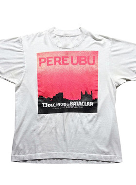 PEREUBU后朋克风美式高街男T恤